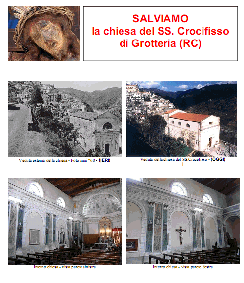 Image refers to Restoration Church of SS. Crucifix Grotteria